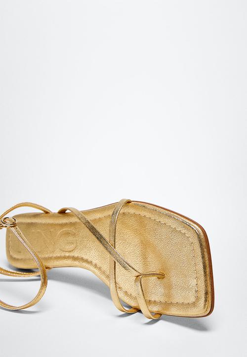 MANGO - Tapy ankle-cuff sandal - gold