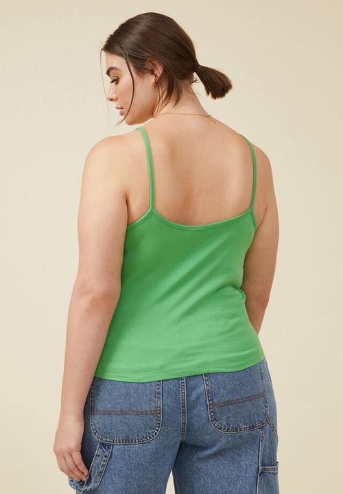 Cotton On - Curve the 91 cami - garden green
