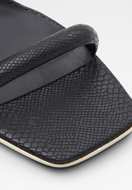 ALDO - Elize barely there block heel - black
