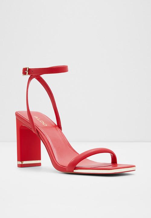 ALDO - Elize barely there block heel - red