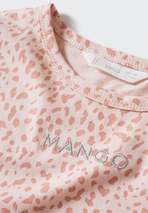 MANGO - Print short sleeve tee - pink