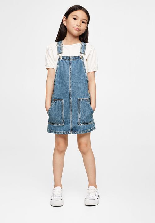 MANGO - Dungaree dress paula - blue
