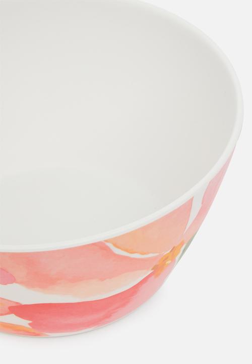 Excellent Houseware - Rose melamine bowl set of 3- pink