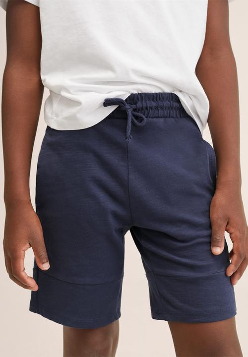 MANGO - Bermuda shorts slub - navy