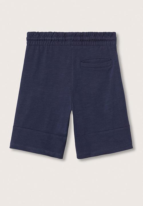 MANGO - Bermuda shorts slub - navy