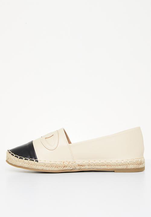 Madison® - Paisley espadrille slip-on - neutral & black