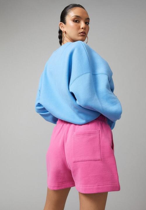 Factorie - Boxy fleece short - raspberry rose