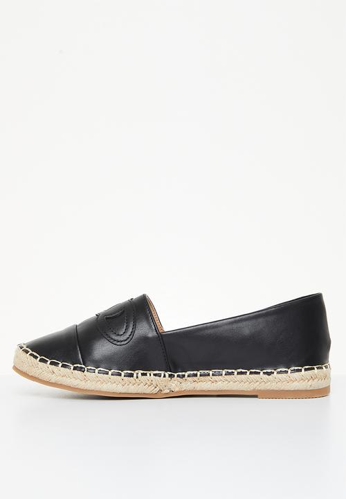 Madison® - Paisley espadrille slip-on - black