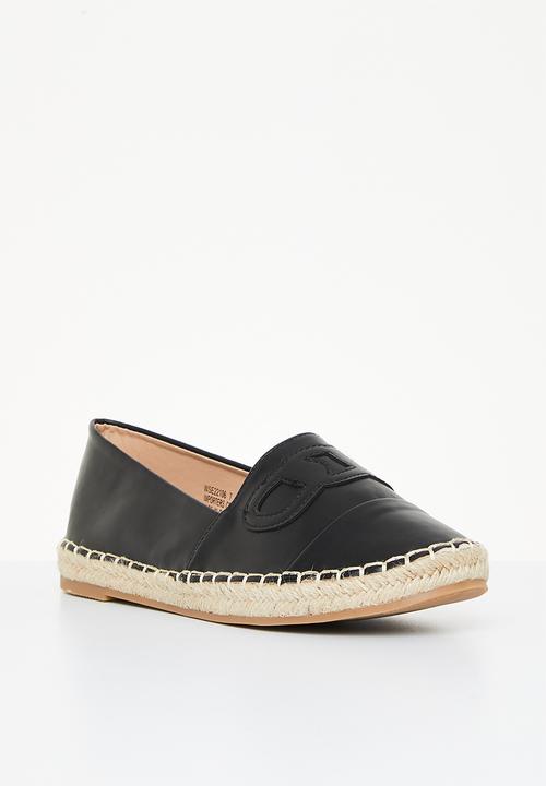 Madison® - Paisley espadrille slip-on - black