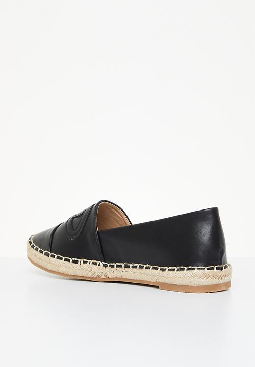 Madison® - Paisley espadrille slip-on - black