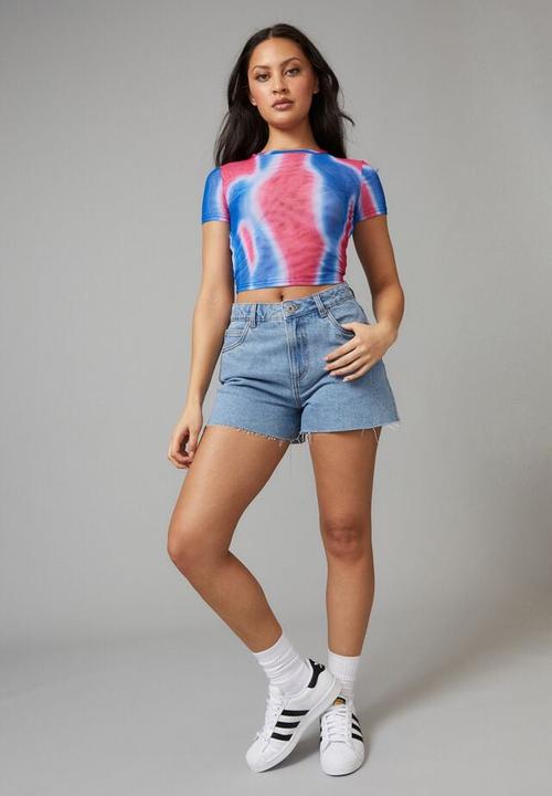 Factorie - Relaxed denim short - blue crush
