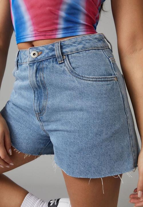Factorie - Relaxed denim short - blue crush