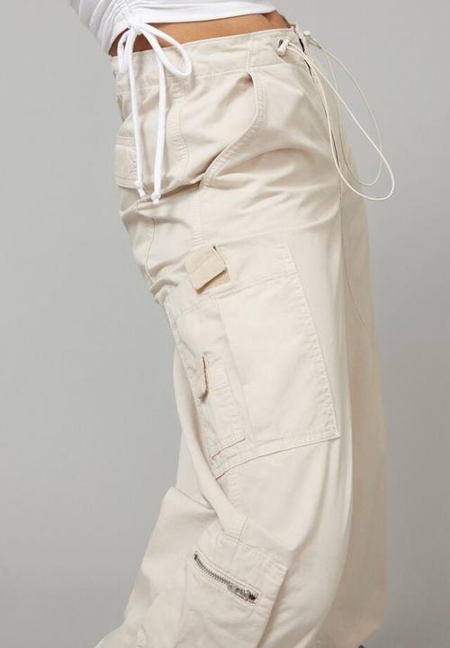 Factorie - Utility bungee cord cargo pant - light stone