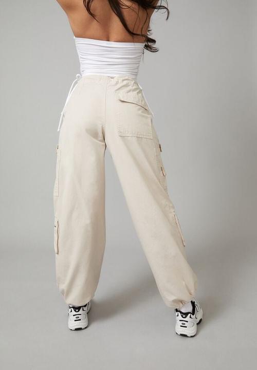 Factorie - Utility bungee cord cargo pant - light stone