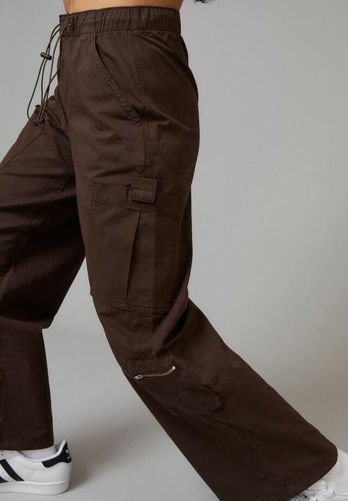 Factorie - Utility bungee cord cargo pant - deep mahogany