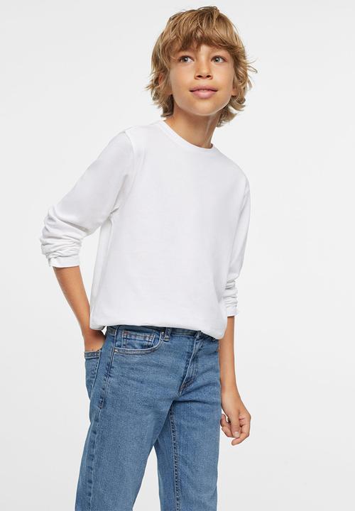 MANGO - Jeans regular - open blue