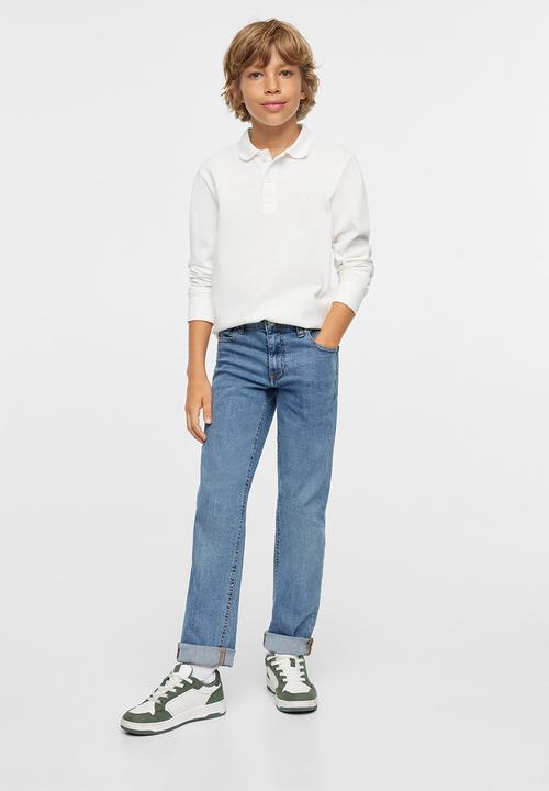 MANGO - Jeans regular - open blue