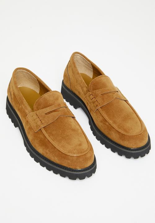PC - Penny suede slip-on - pumpkin spice