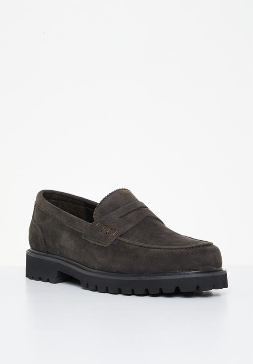 PC - Penny suede slip-on - espresso