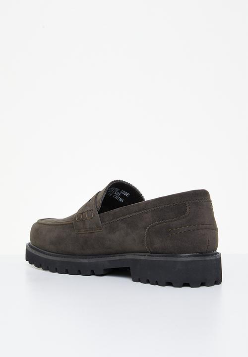 PC - Penny suede slip-on - espresso