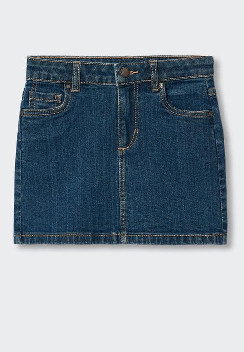 MANGO - Skirt sue - dark blue
