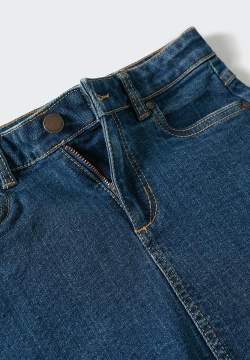 MANGO - Skirt sue - dark blue