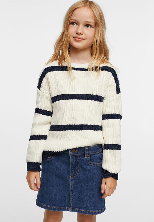 MANGO - Skirt sue - dark blue
