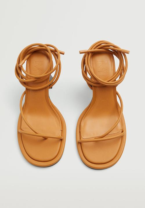 MANGO - Boulard strappy heel - medium brown