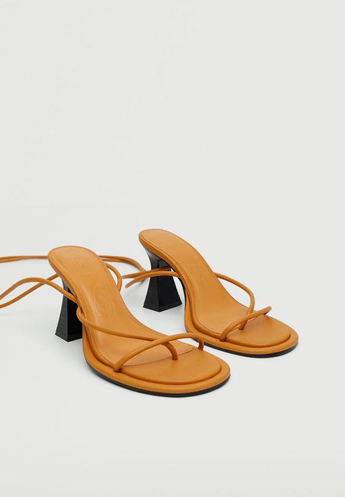 MANGO - Boulard strappy heel - medium brown