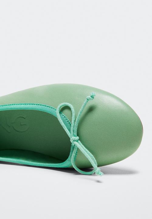 MANGO - Paso leather ballerina - light/pastel green