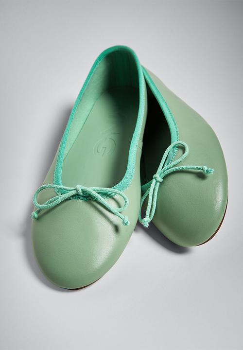 MANGO - Paso leather ballerina - light/pastel green