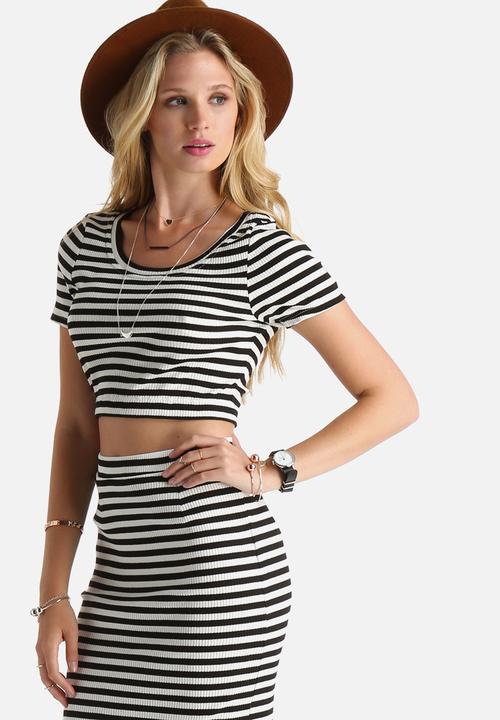 MINKPINK - Stripe Rib Crop