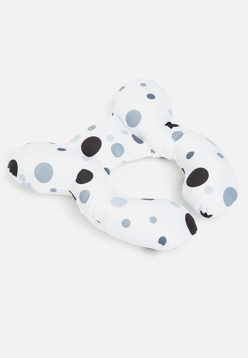 Pop Candy - Baby polka dot pillow - white