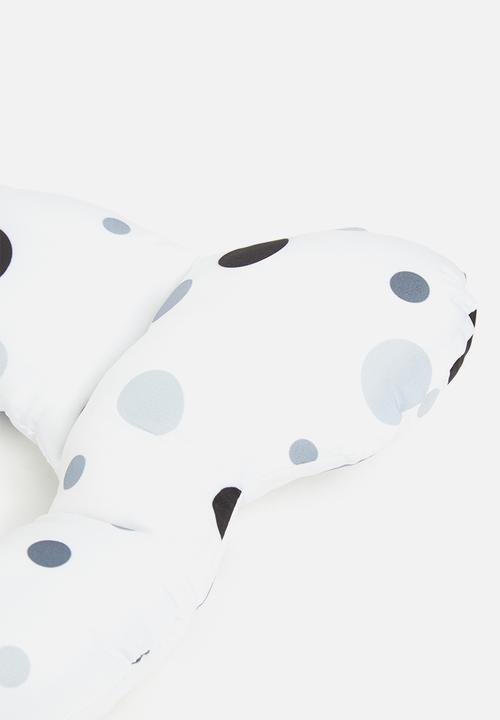 Pop Candy - Baby polka dot pillow - white