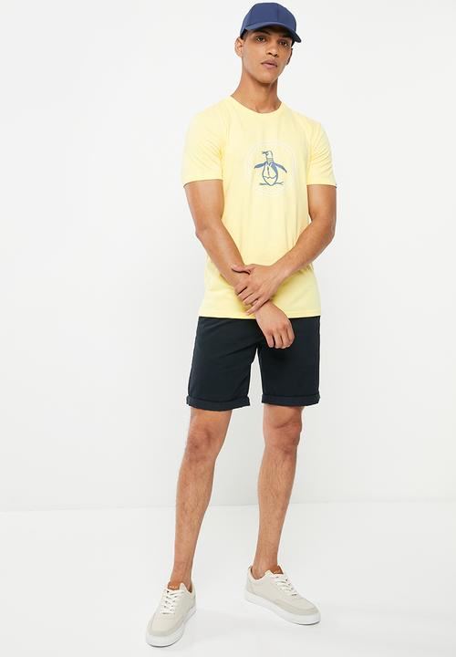 Original Penguin - Circle logo short sleeve tee - pale banana