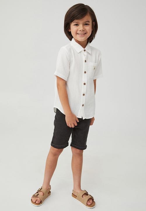 Cotton On - Resort short sleeve shirt - vanilla/cheesecloth