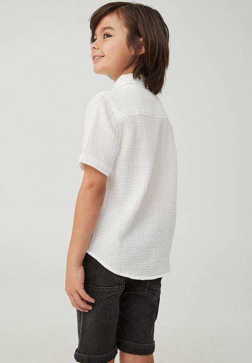 Cotton On - Resort short sleeve shirt - vanilla/cheesecloth
