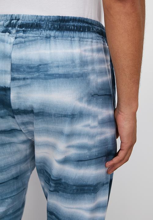 Superbalist - Acid wash slim fit sweatpant - indigo