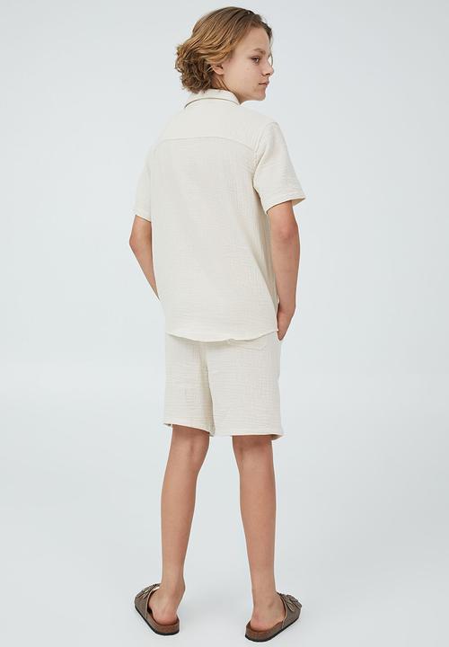 Cotton On - St tropez short - rainy day/cheesecloth