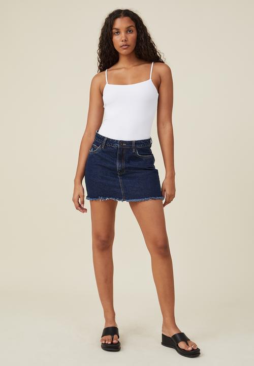 Cotton On - Sculpted straight neck bodysuit - white