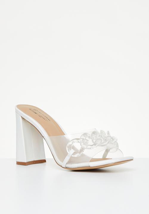 Call It Spring - Floraa mule heel - silver