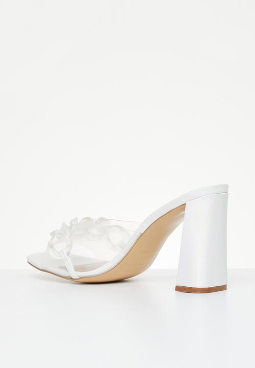 Call It Spring - Floraa mule heel - silver
