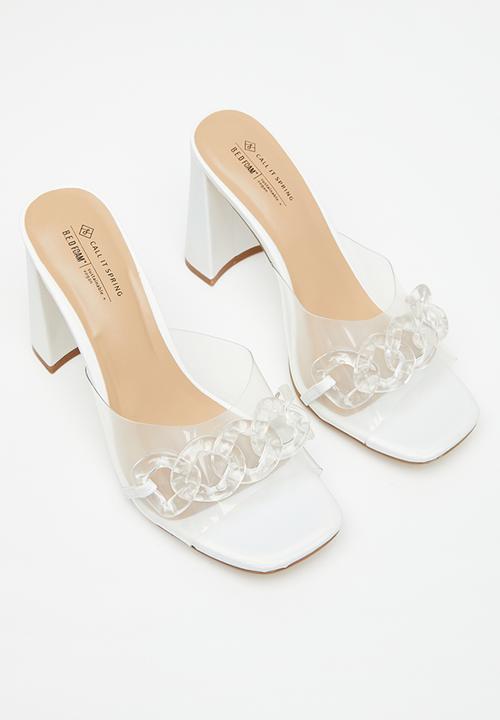 Call It Spring - Floraa mule heel - silver