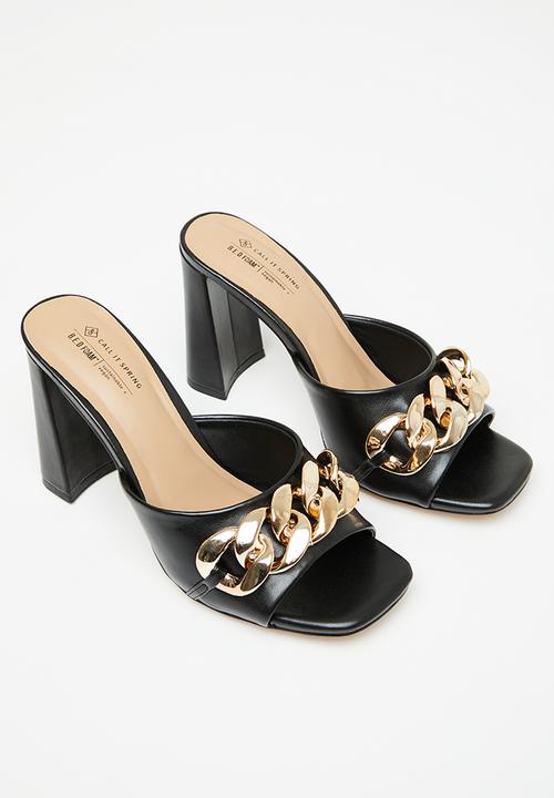 Call It Spring - Floraa mule heel - black