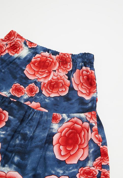 Superbalist - Blouse & skirt set - blue floral print