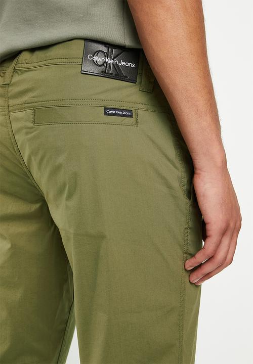 Calvin Klein - Skinny washed stretch chino - burnt olive