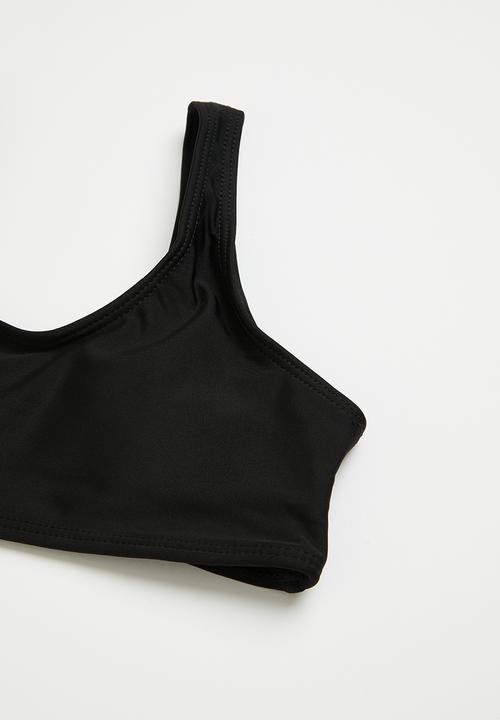 Rebel Republic - Girls 2 piece bikini - black & white