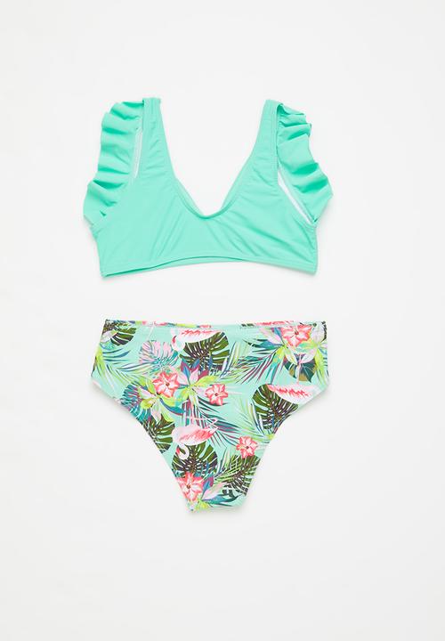 Rebel Republic - Girls 2 piece bikini - aqua