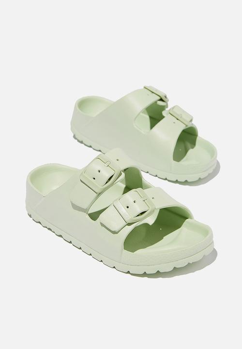 Cotton On - Twin strap slide - smashed avo