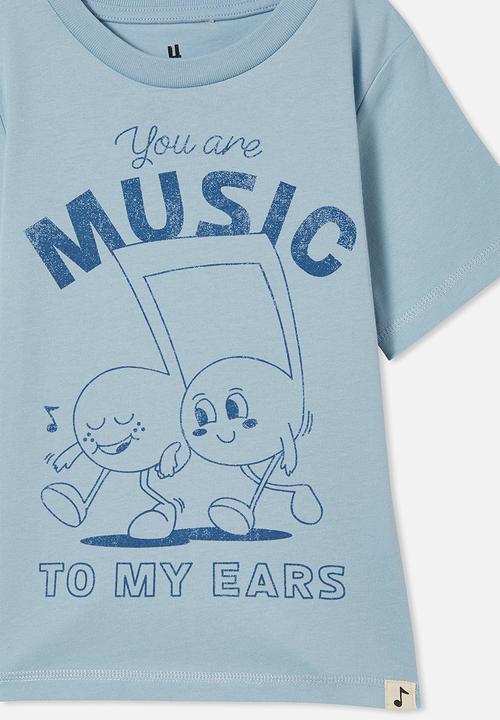 Cotton On - Unisex organic jersey tee - dusty blue